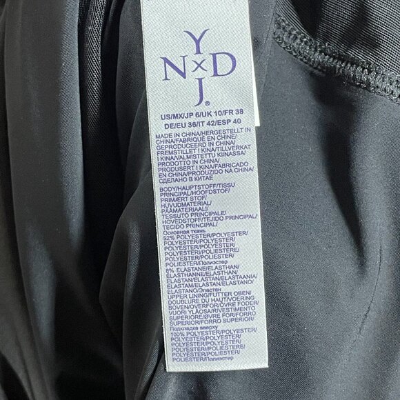 NEW NYDJ Dress Womens 6 black pencil sheath classic cocktail preppy - Picture 6 of 10